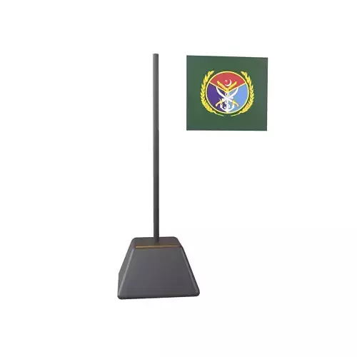 Flag of the Chairman Joint Chiefs of Staff Committee Low-poly 3D model