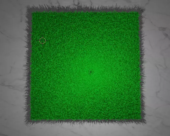 carpet grass Low-poly 3D model