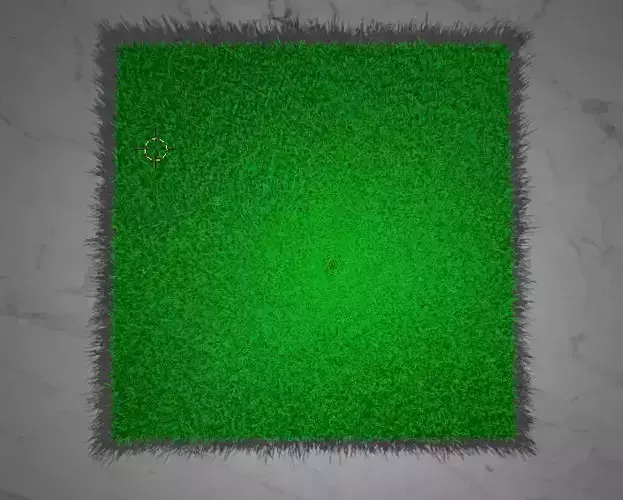 carpet grass Low-poly 3D model