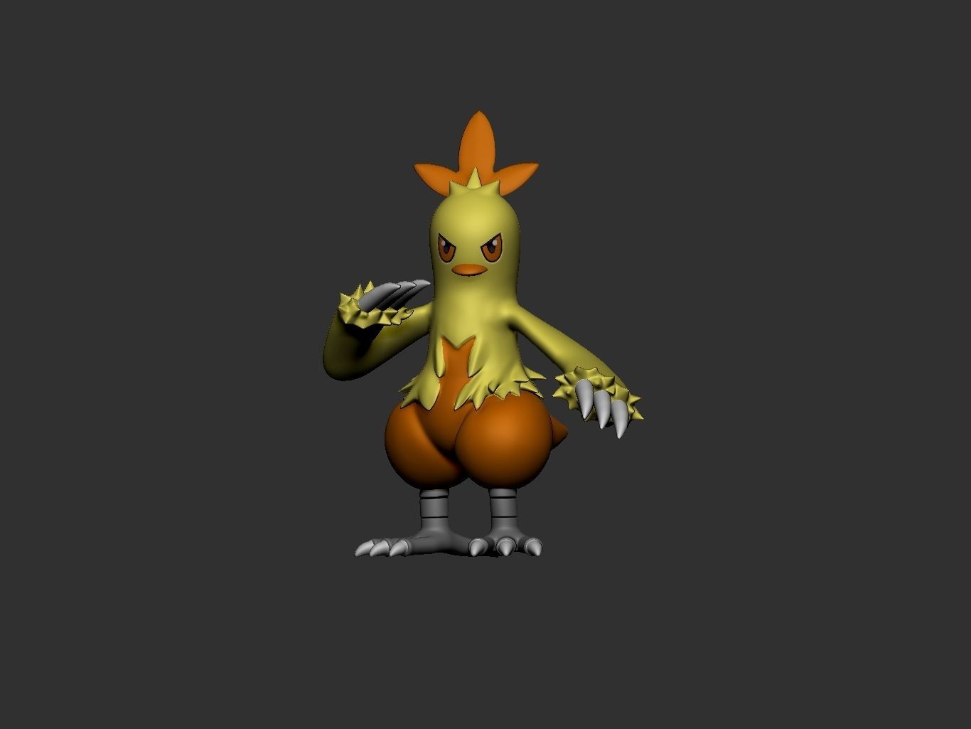 pokemon torchic evolution pack 3D print model_4