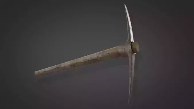 Hoe - dig the ground-lowpoly