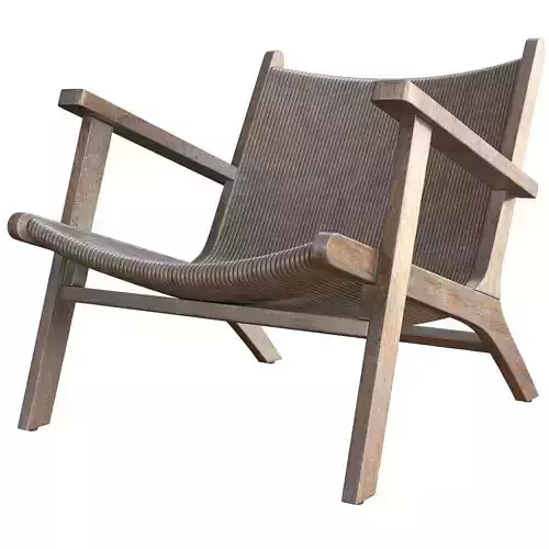 Aegea Rattan Accent Chair 3d model