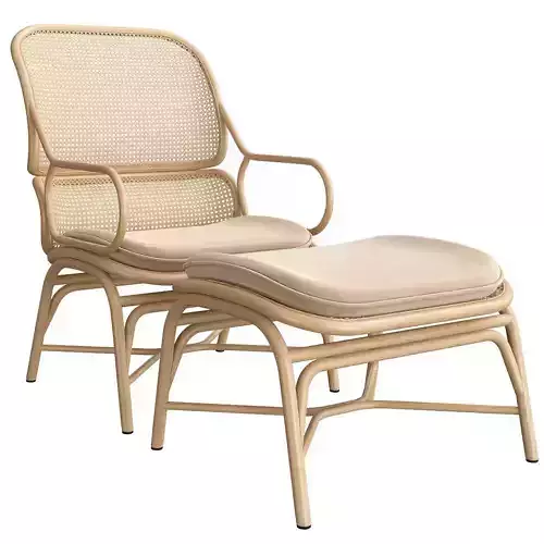 Expormim Frames Lounge Chair 3d model