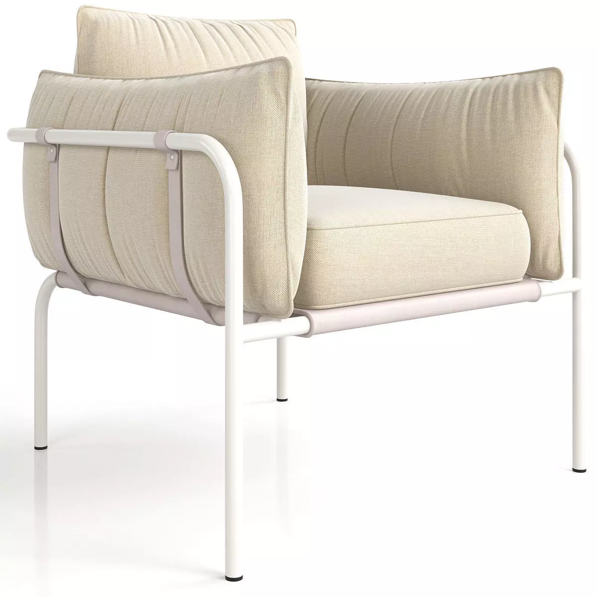Howell Canvas Arm Chair 3d model Low-poly 3D model