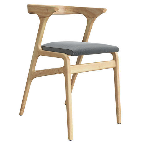 mobilfresno kira chair 3d model Low-poly 3D model