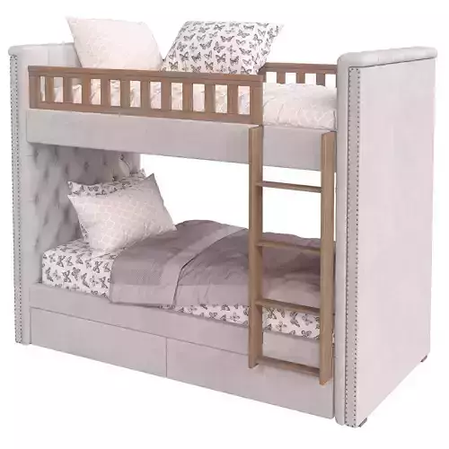 RH Chesterfield Bed 3d model