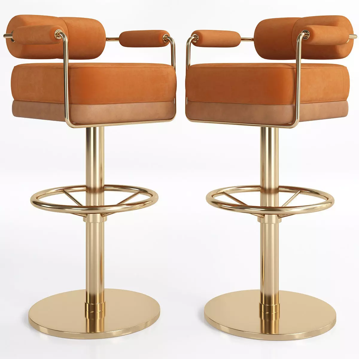 ANDERSON Bar chair 3d model Low-poly 3D model_0