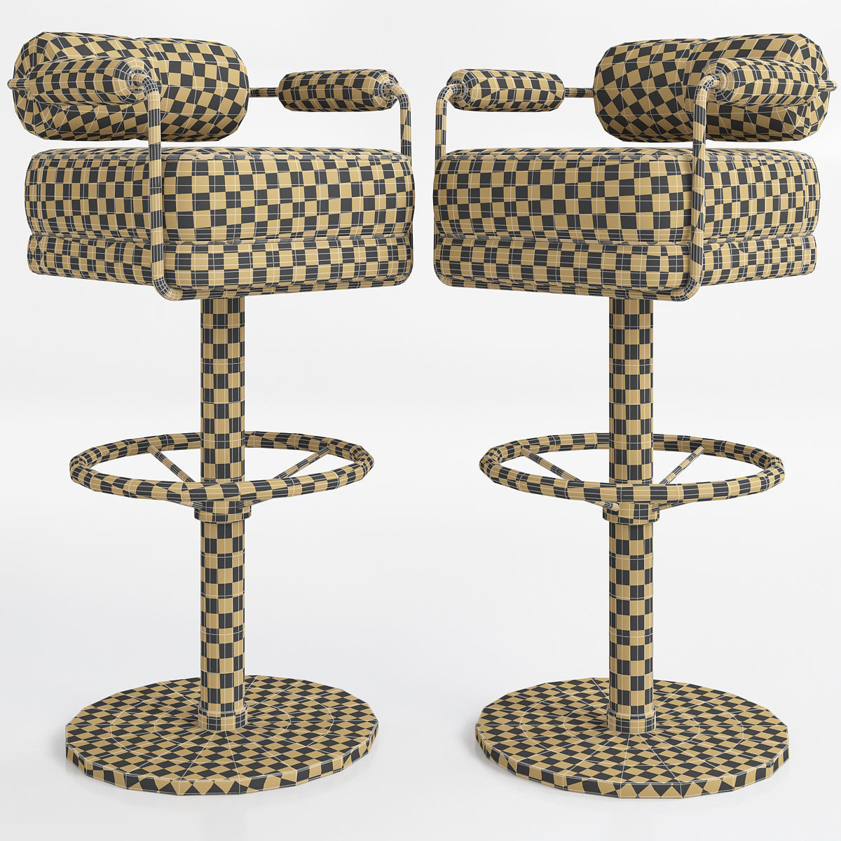 ANDERSON Bar chair 3d model Low-poly 3D model_2