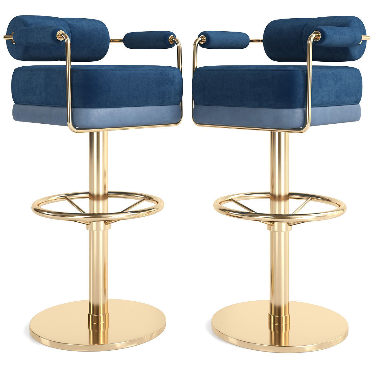 ANDERSON Bar chair 3d model Low-poly 3D model_1