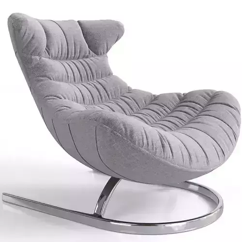 Vincent Leisure Chair With Foot Rest 3d model