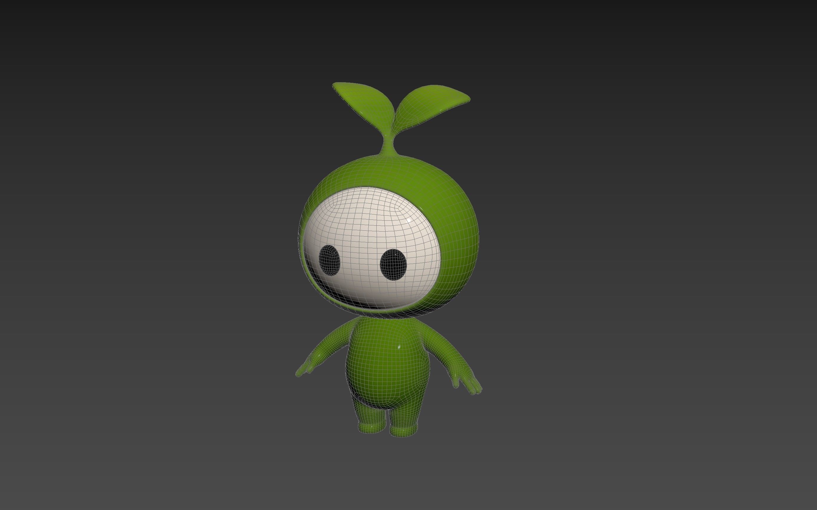 Character181 Rigged Mascot 3D model_18