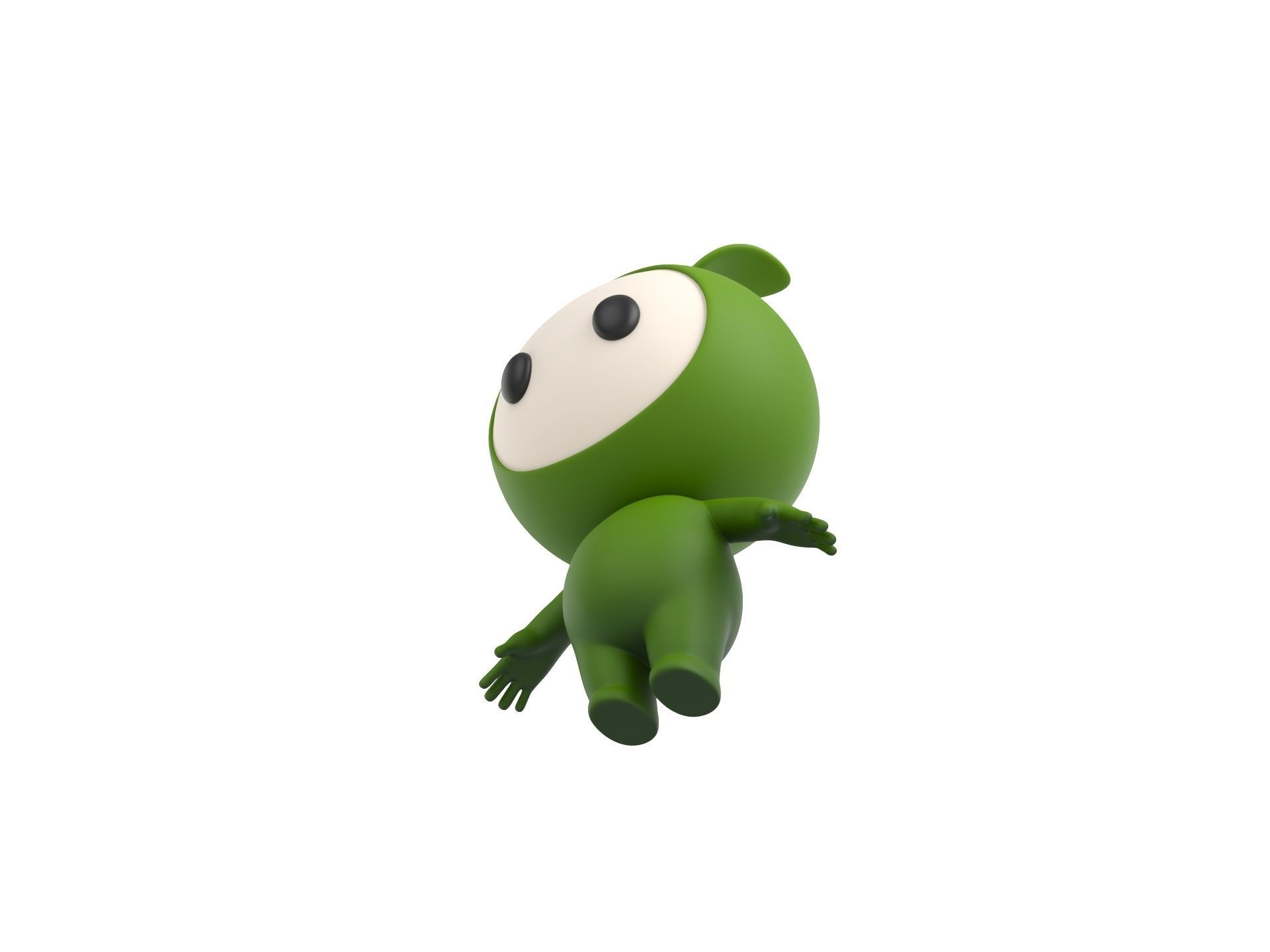 Character181 Rigged Mascot 3D model_16