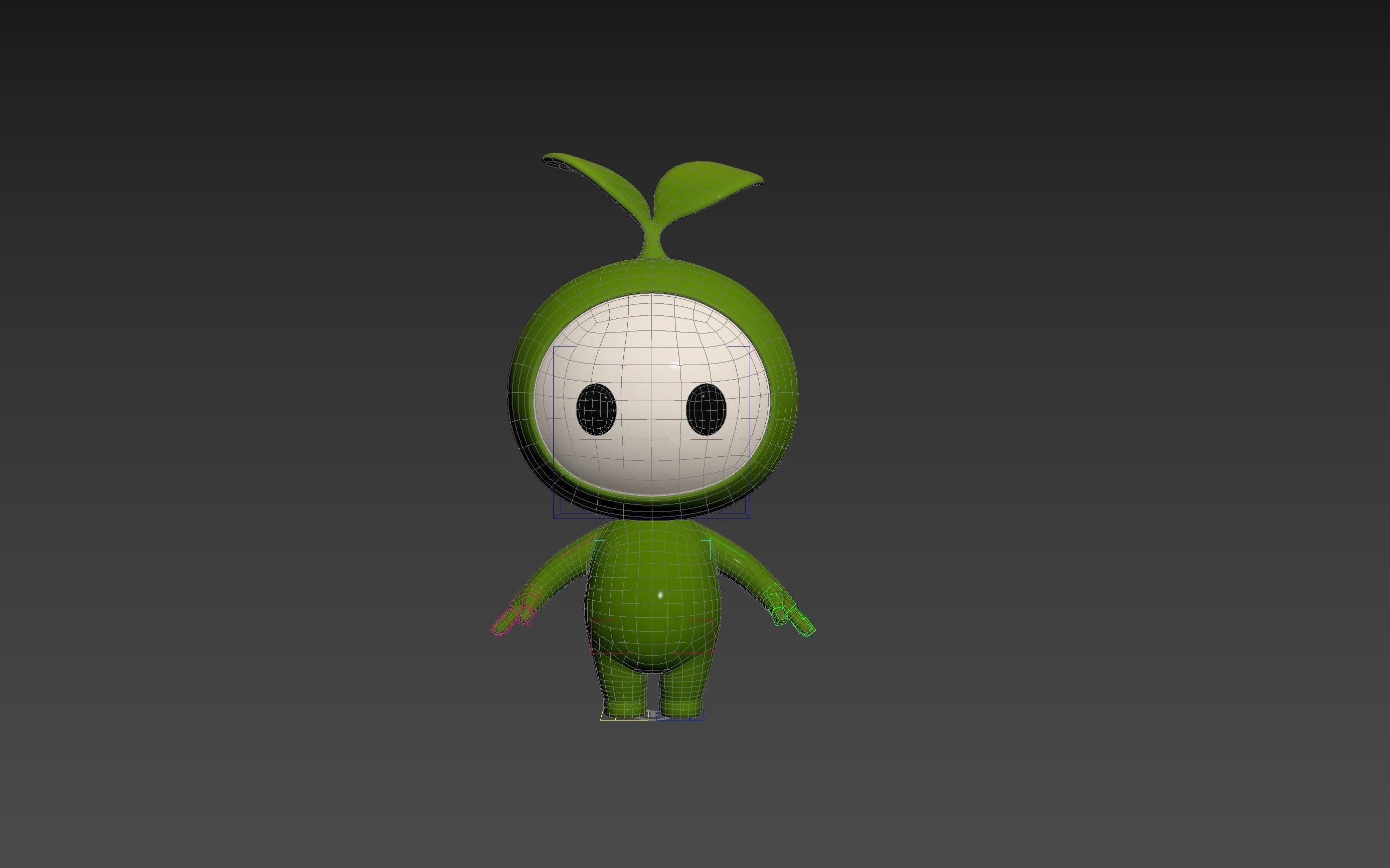 Character181 Rigged Mascot 3D model_21