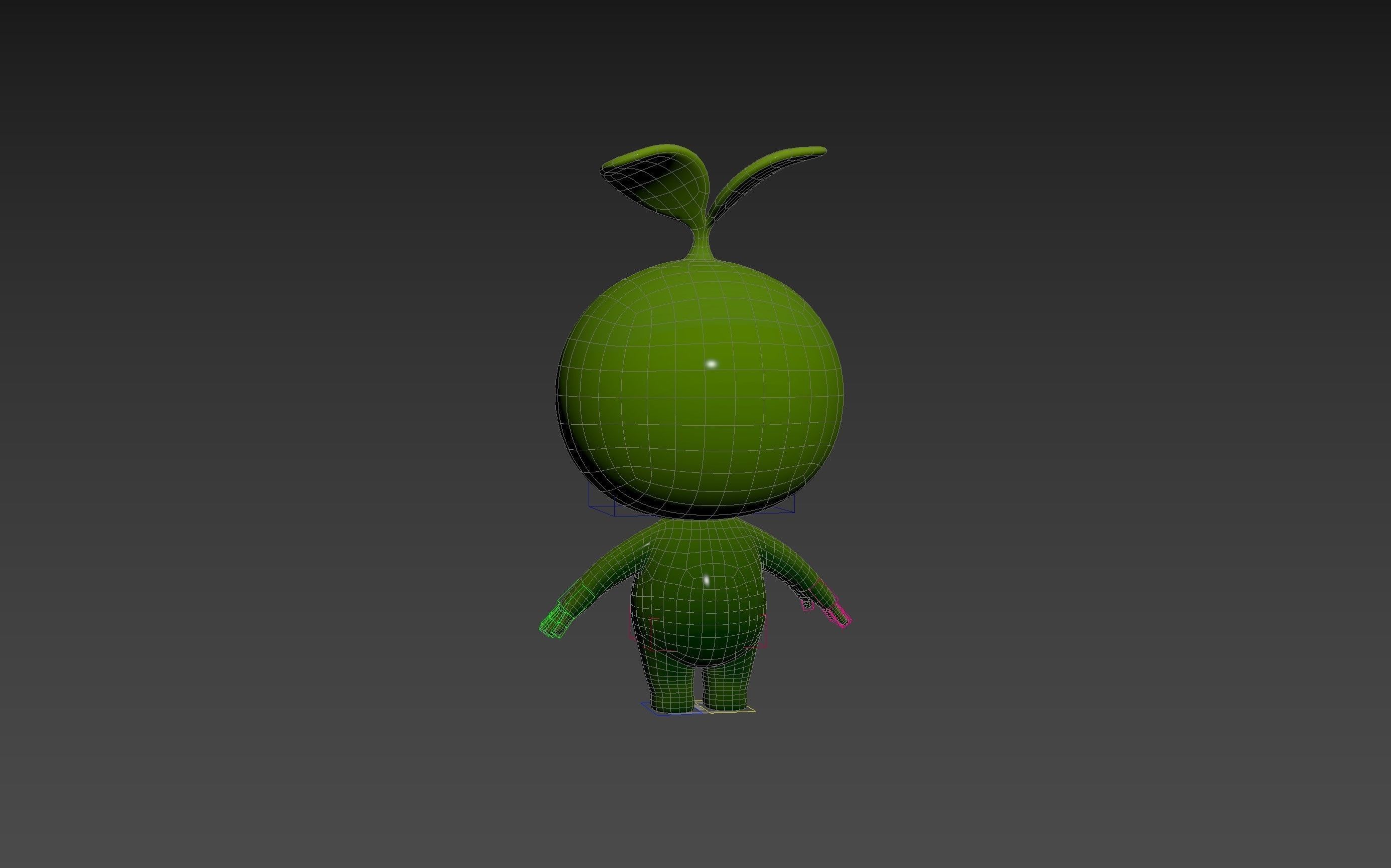 Character181 Rigged Mascot 3D model_25