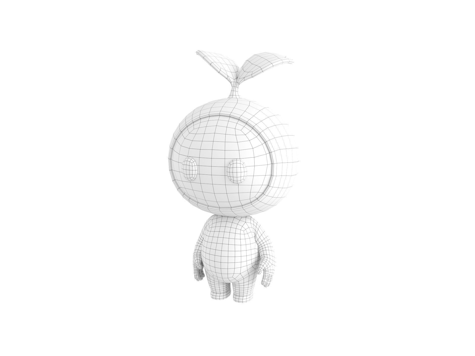 Character181 Rigged Mascot 3D model_37