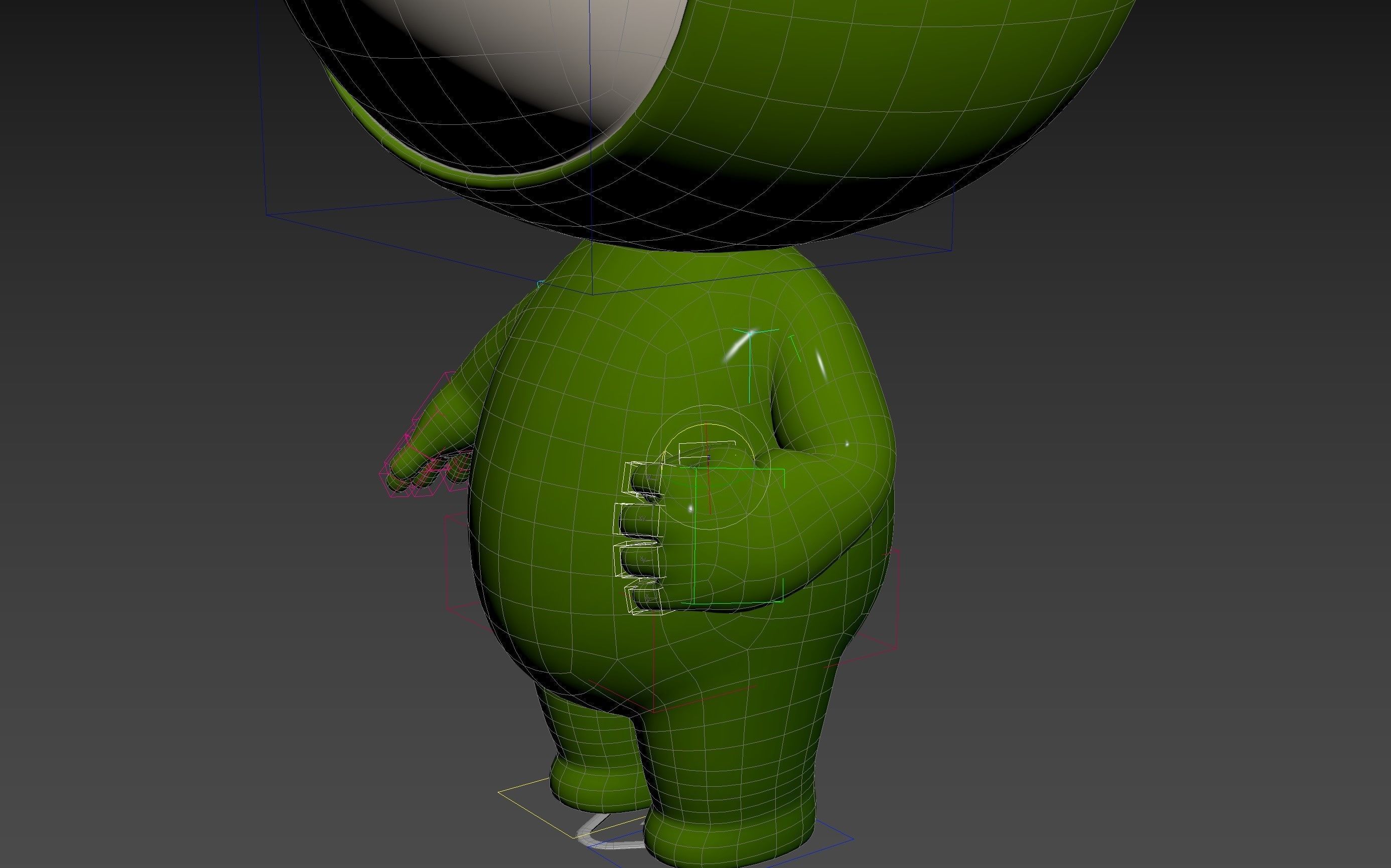 Character181 Rigged Mascot 3D model_33