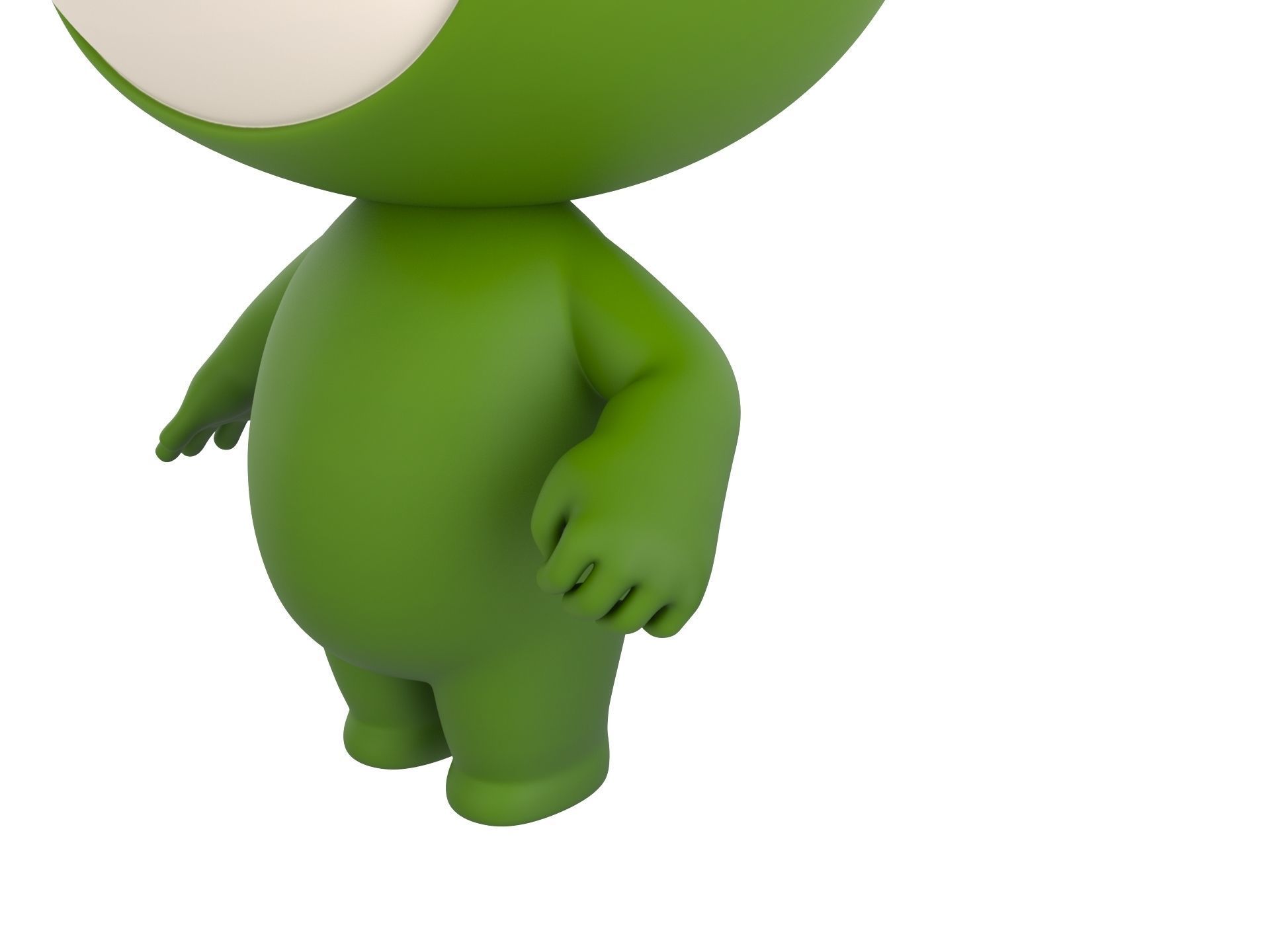 Character181 Rigged Mascot 3D model_4