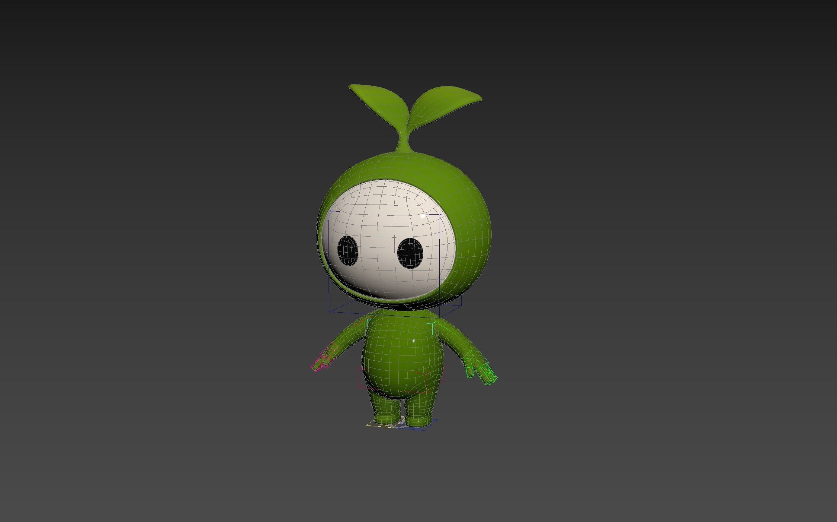 Character181 Rigged Mascot 3D model_20