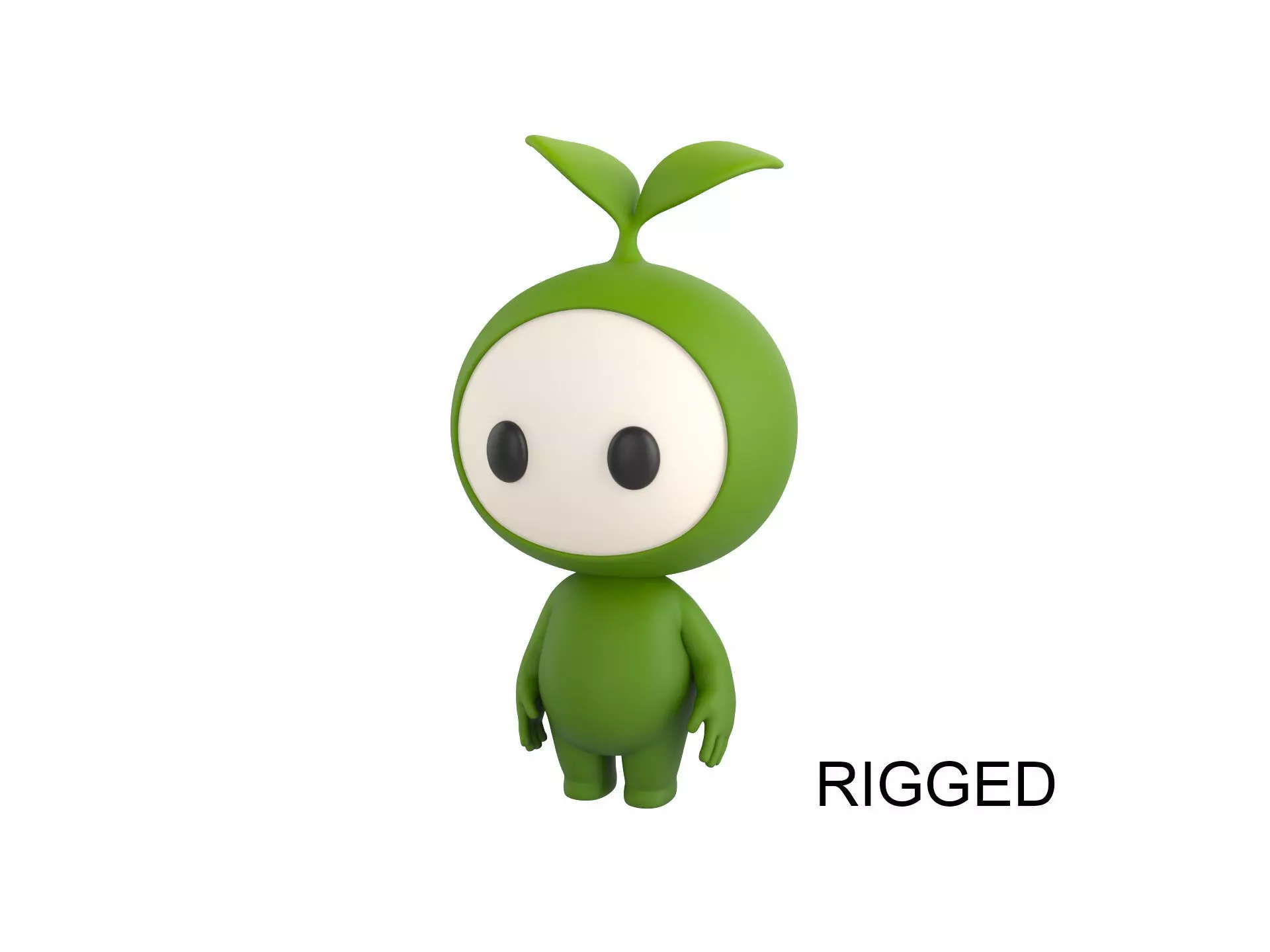 Character181 Rigged Mascot 3D model_0