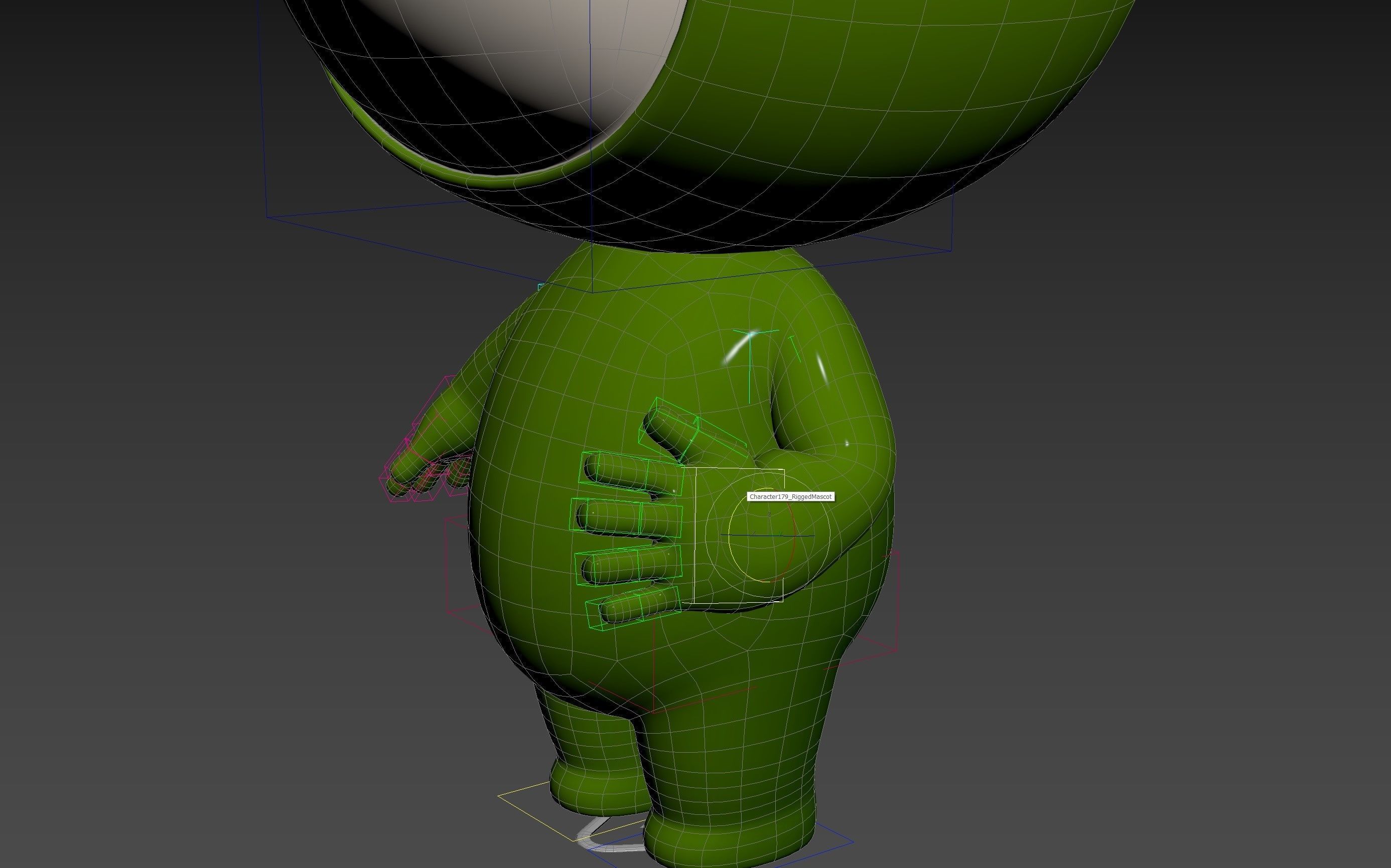 Character181 Rigged Mascot 3D model_32