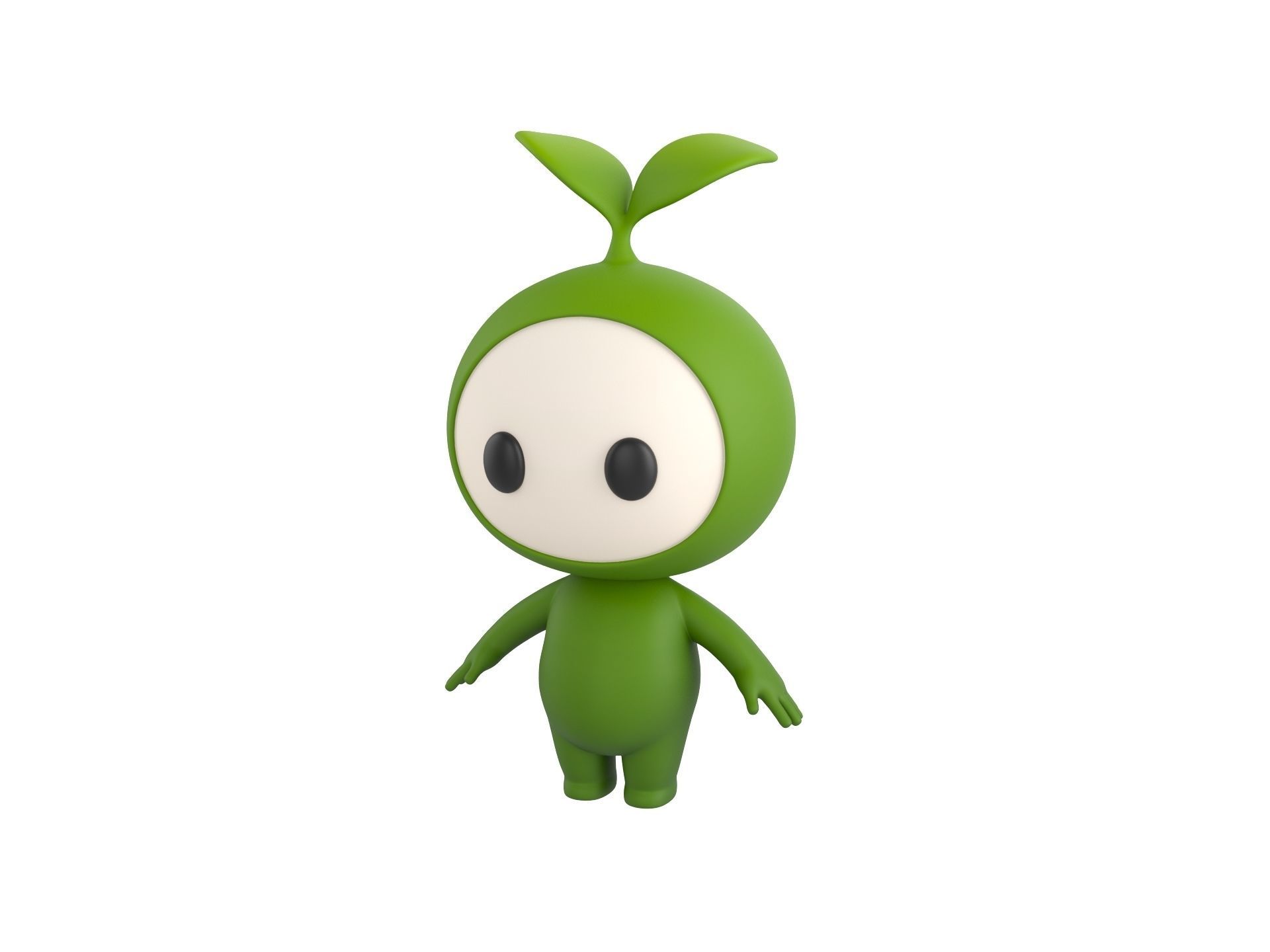 Character181 Rigged Mascot 3D model_2