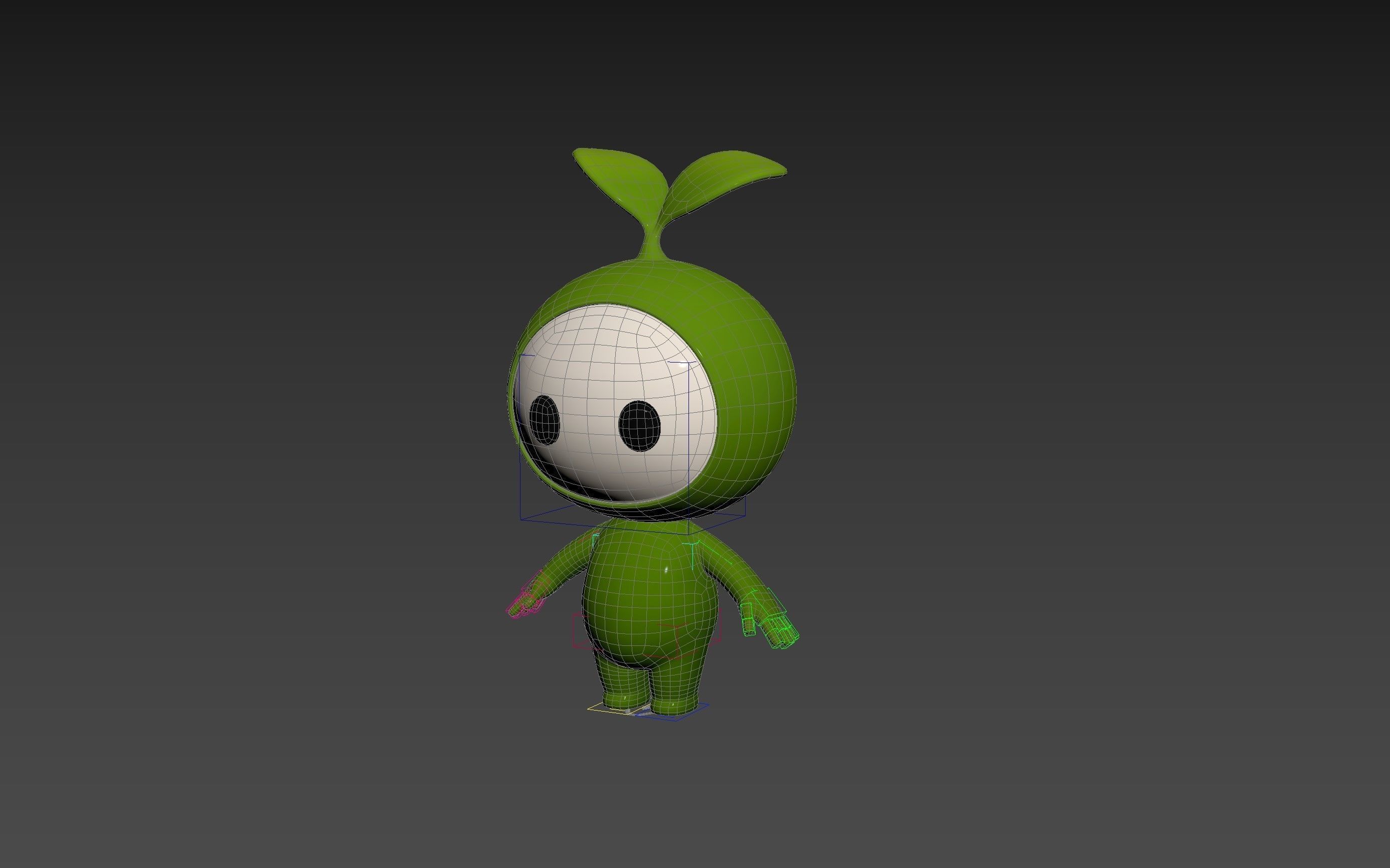 Character181 Rigged Mascot 3D model_27
