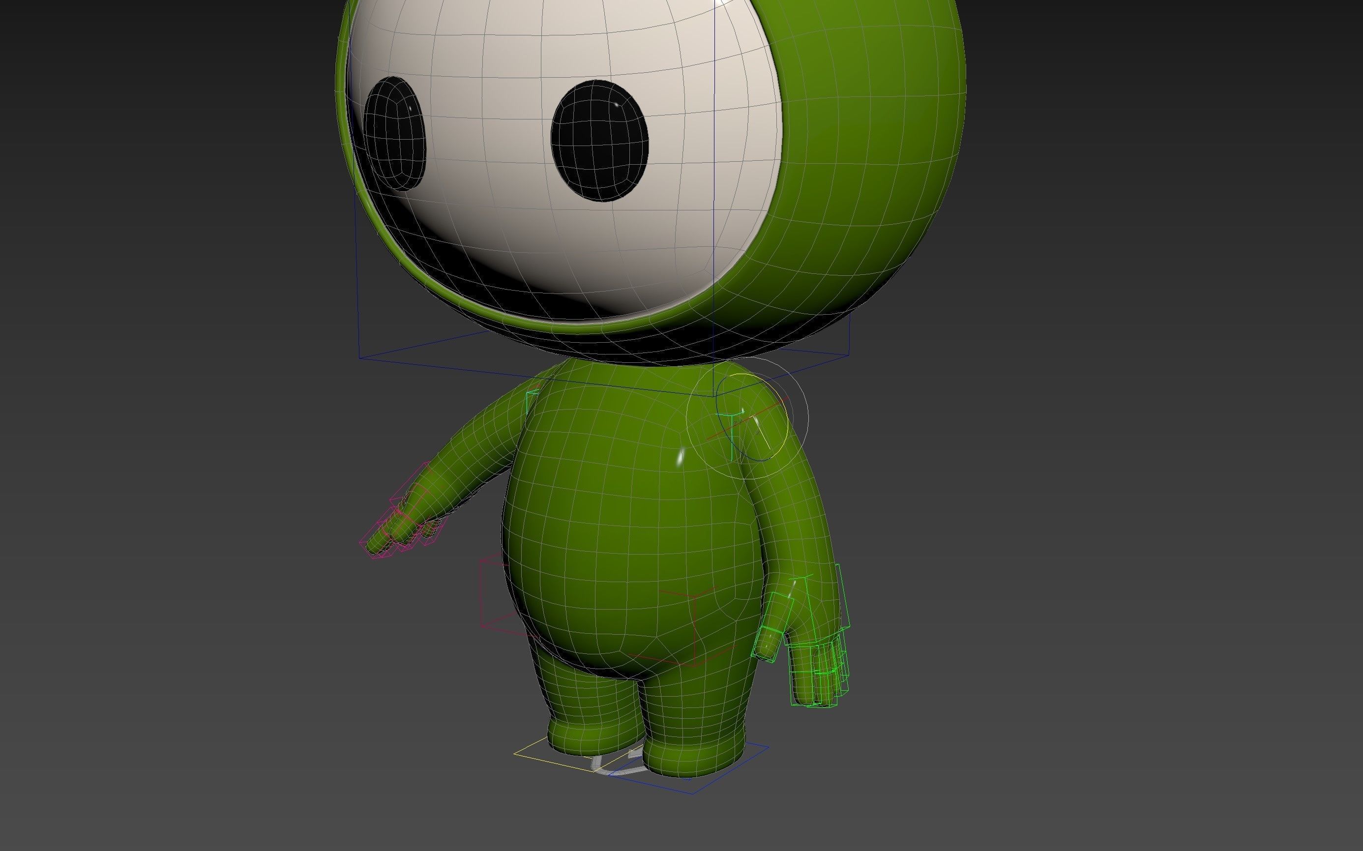 Character181 Rigged Mascot 3D model_30
