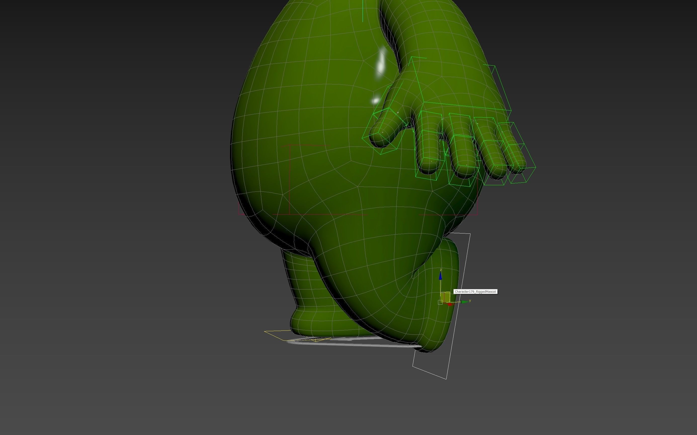 Character181 Rigged Mascot 3D model_35