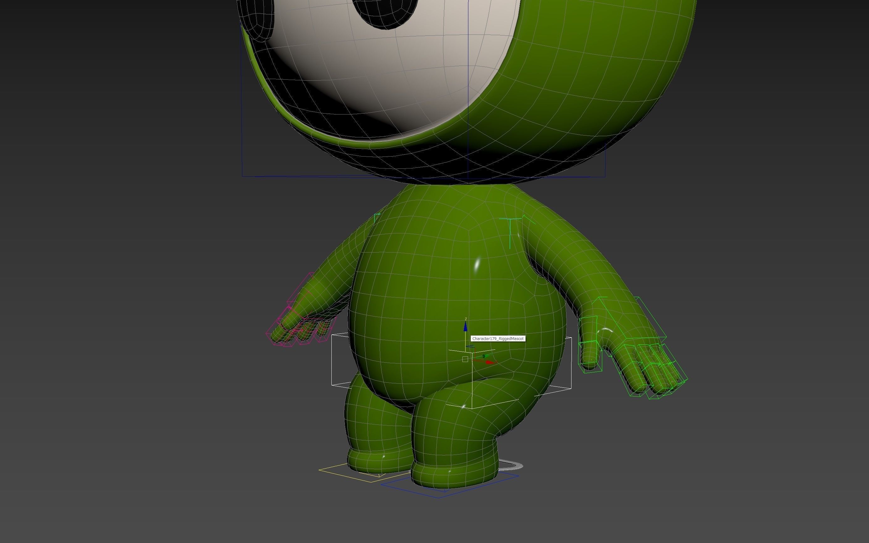 Character181 Rigged Mascot 3D model_34