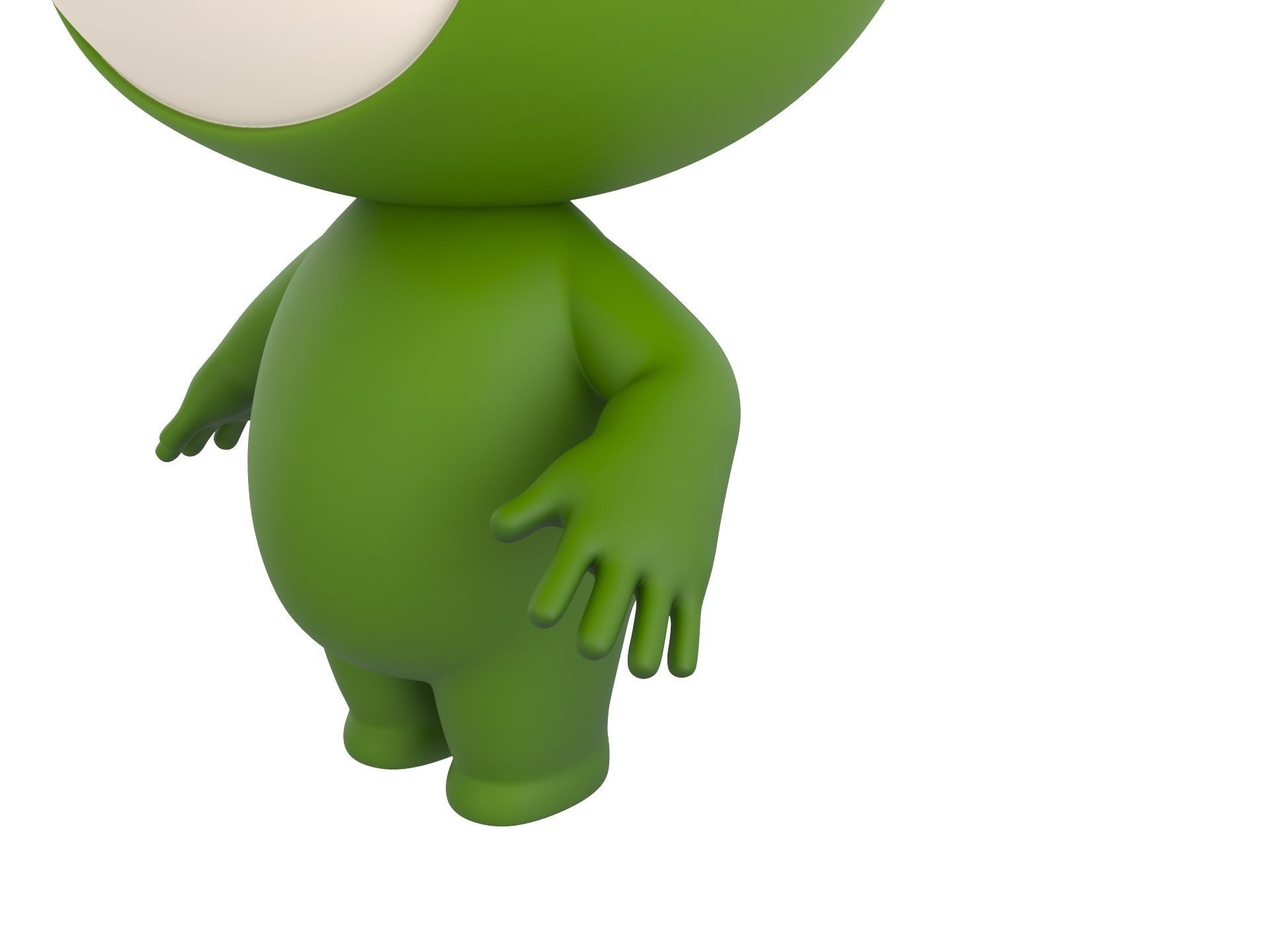 Character181 Rigged Mascot 3D model_3