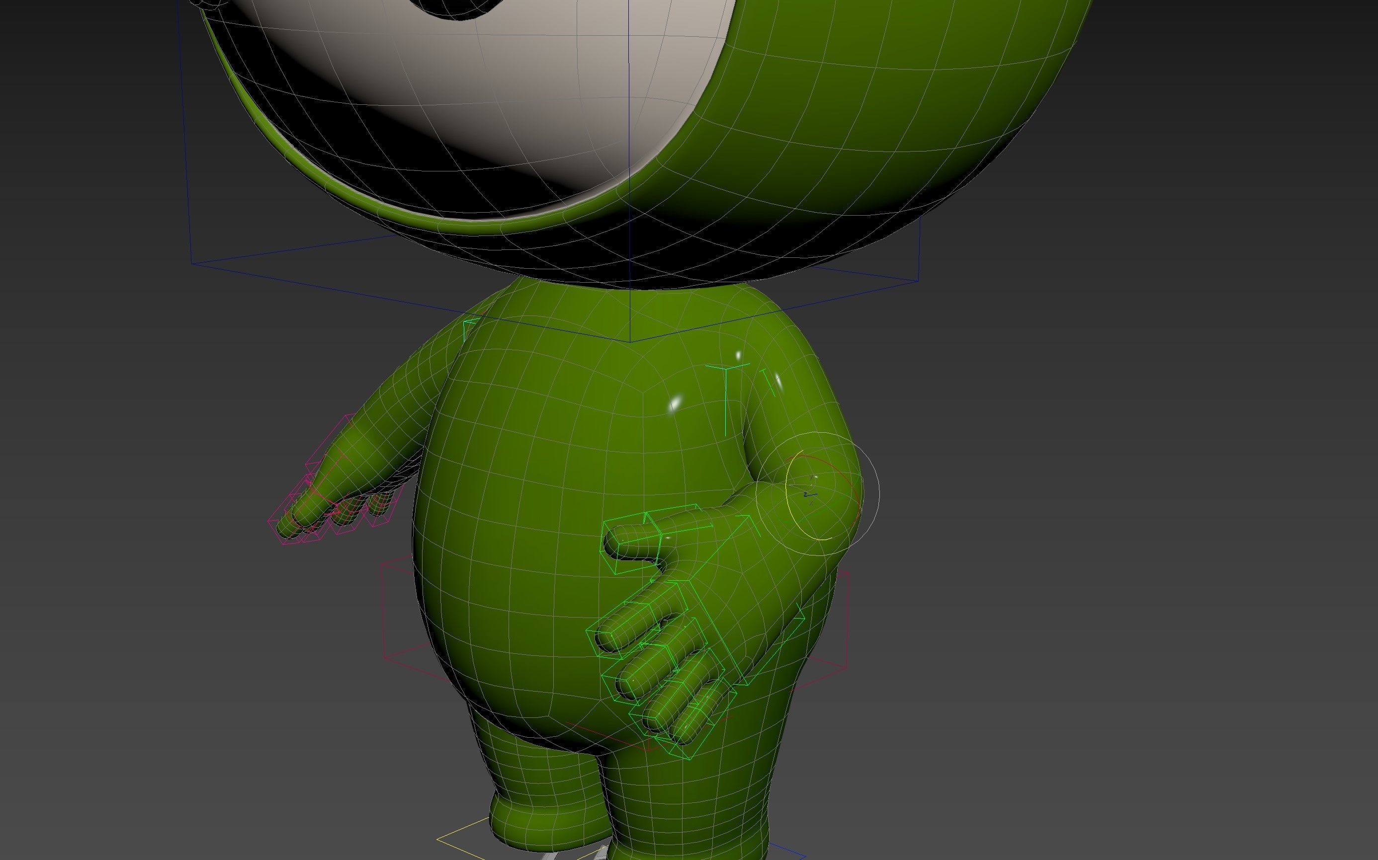 Character181 Rigged Mascot 3D model_31