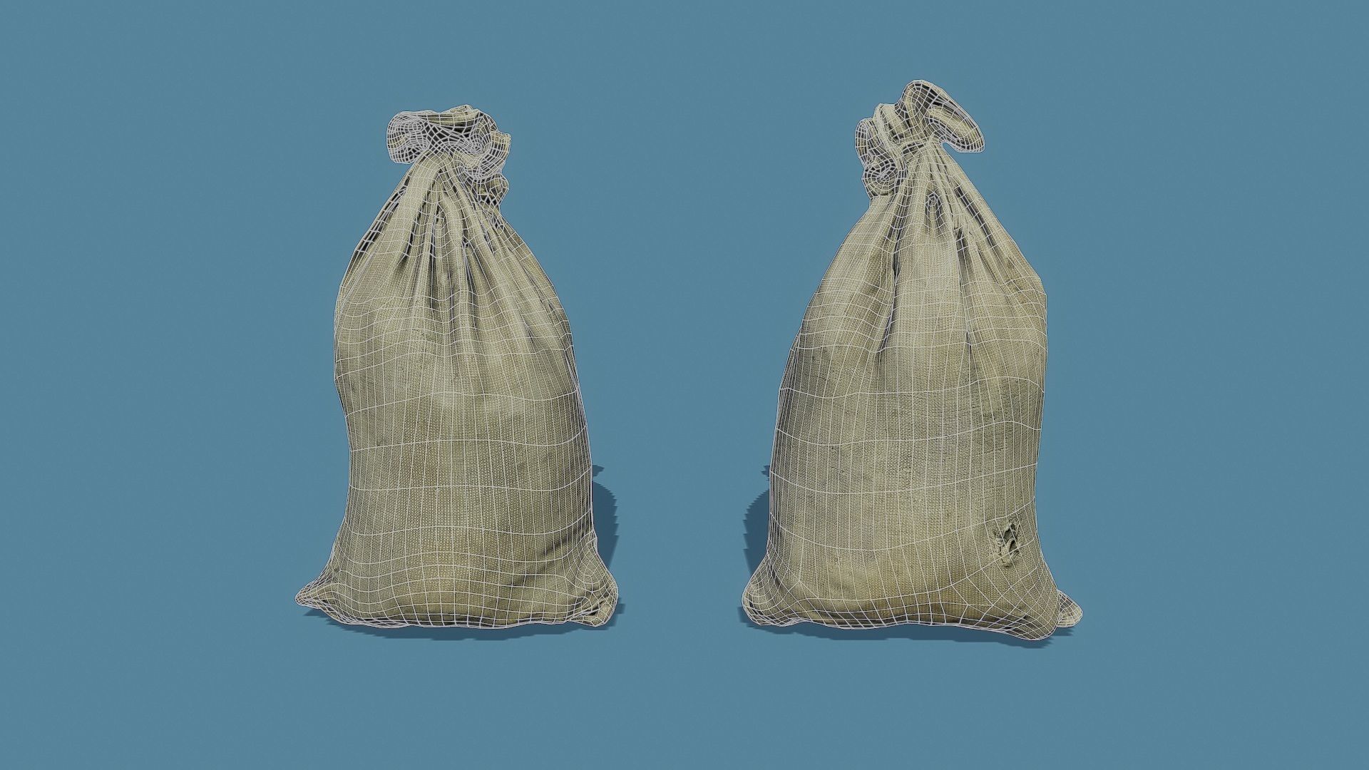 3D Scan Old Bag 02 Free low-poly 3D model_1