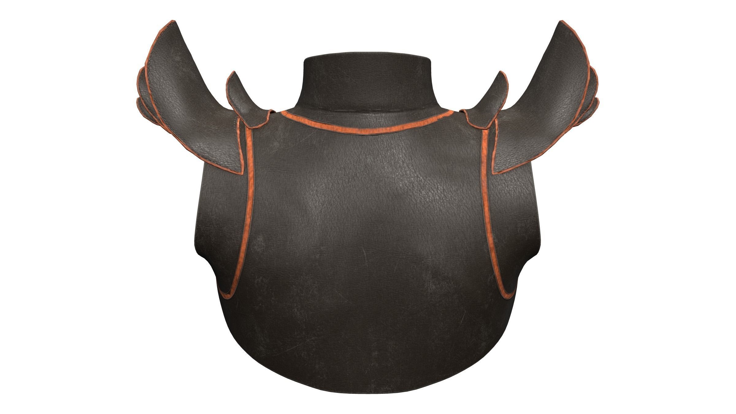 Leather Bolero Low-poly 3D model_5