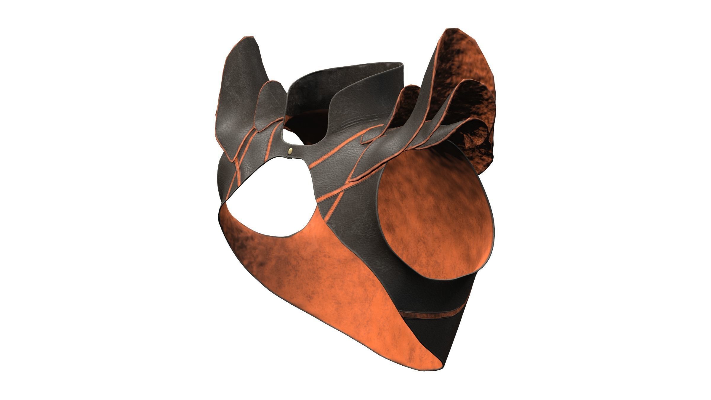 Leather Bolero Low-poly 3D model_3