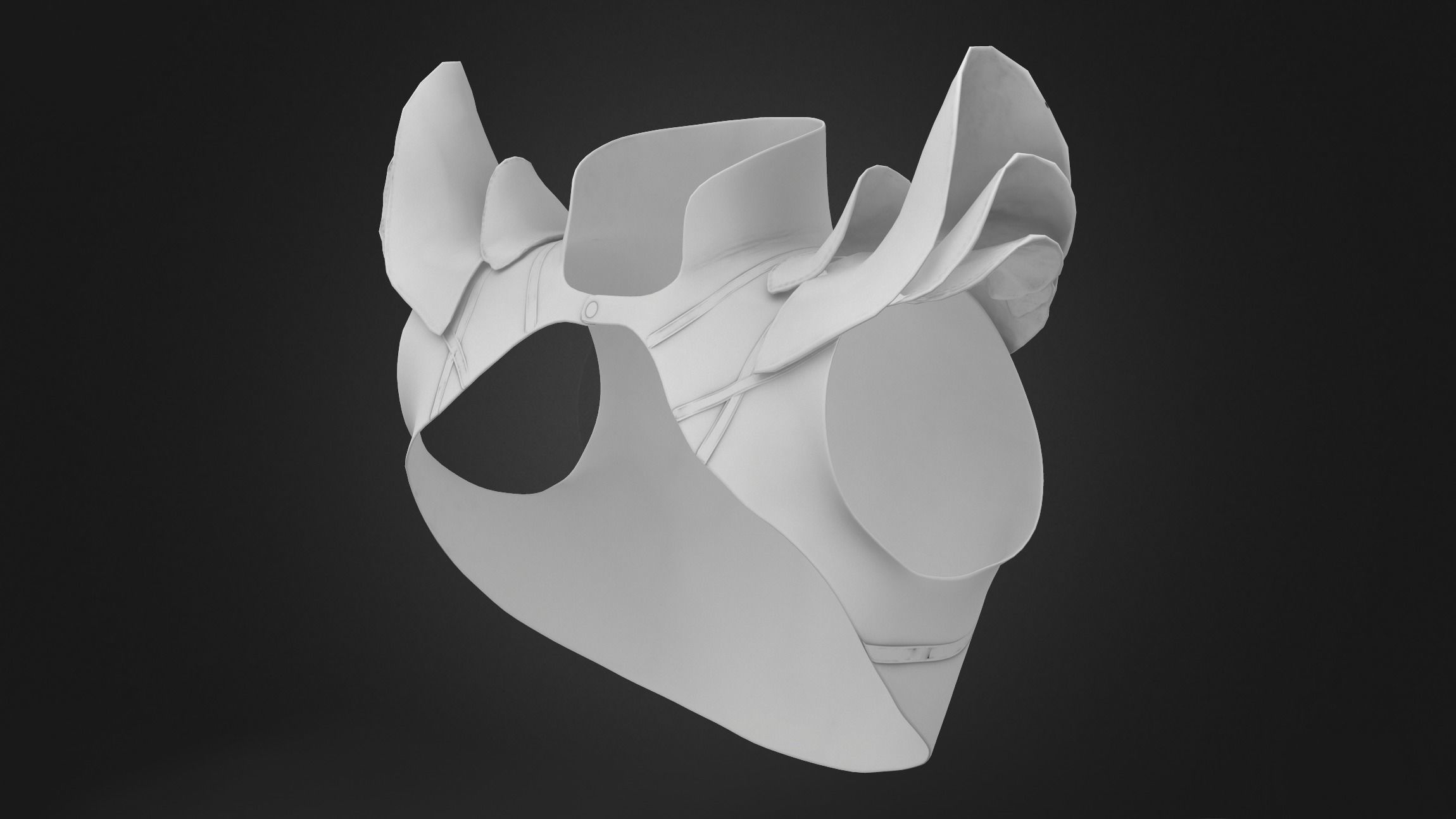 Leather Bolero Low-poly 3D model_9