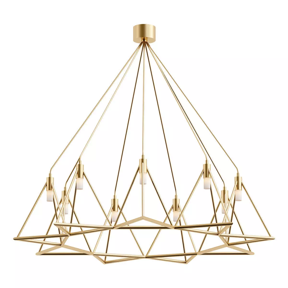 gitter geometric chandelier 3D model_0