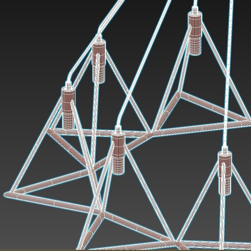 gitter geometric chandelier 3D model_4