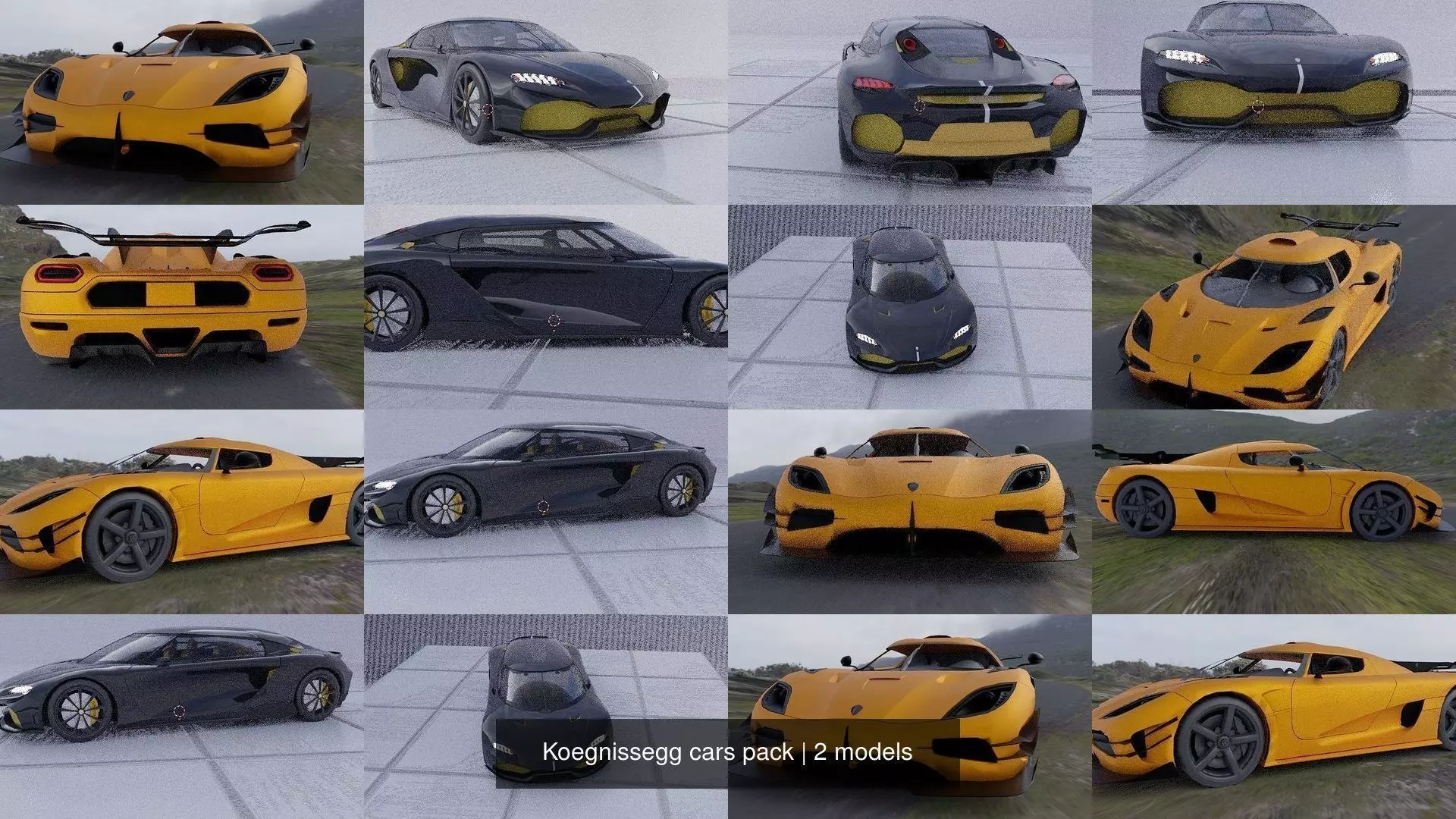 Koegnissegg cars pack 3D Model Collection_0