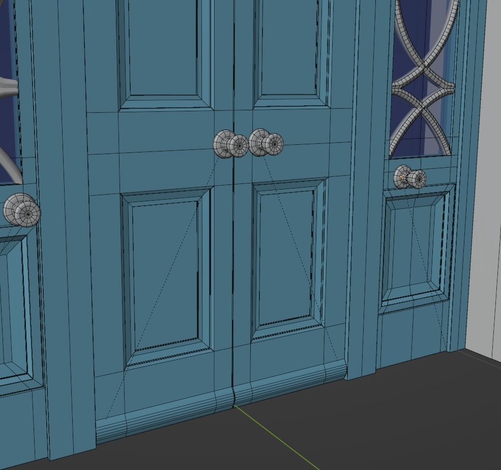Door and Lantern 3D model_5