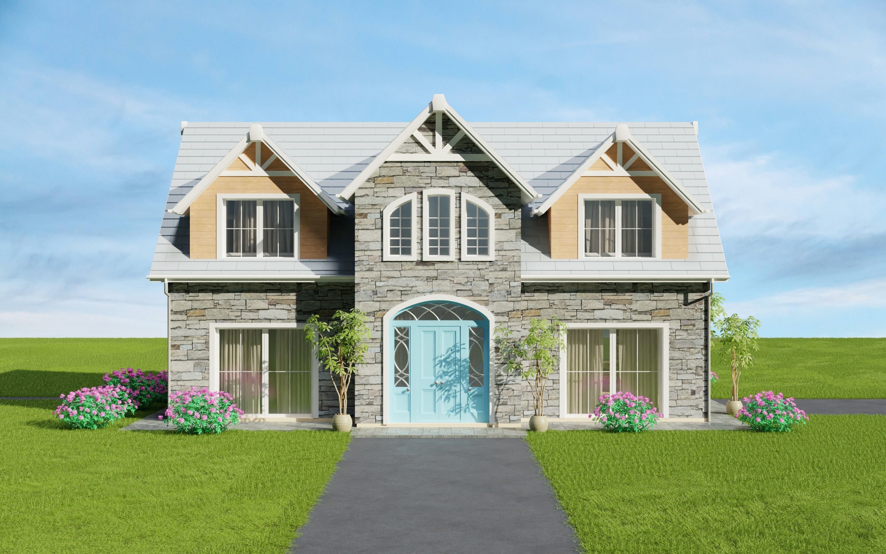 Door and Lantern 3D model_2