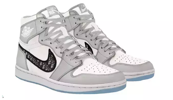 Dior x Air Jordan 1 High OG  3D model