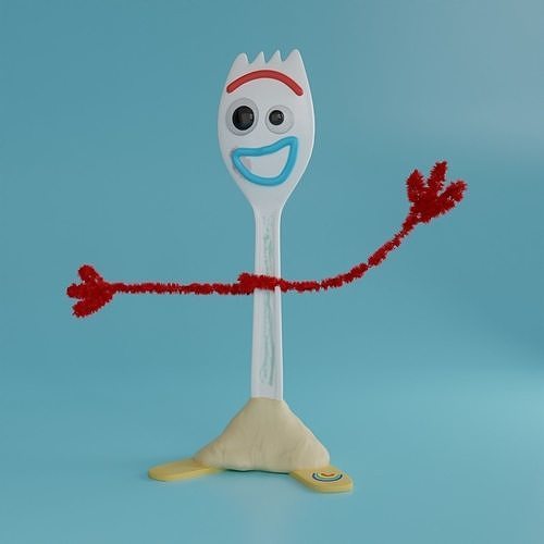 Toys Story 4 Forkey Fan Art 3D model