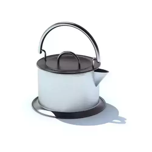 Modern Two Tone Metal Tea Kettle