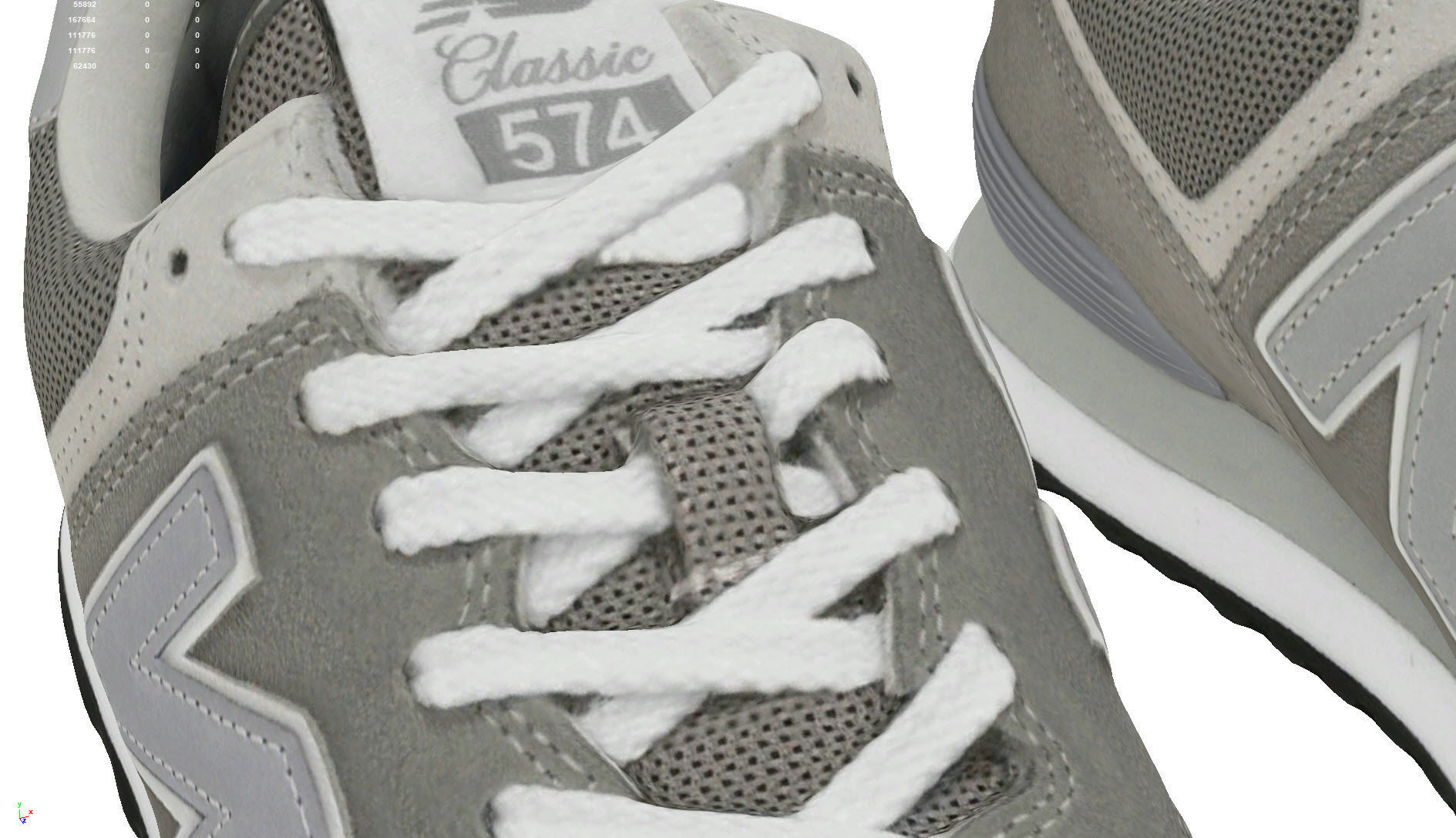 New Balance 574 fashion sneaker 3D model_8