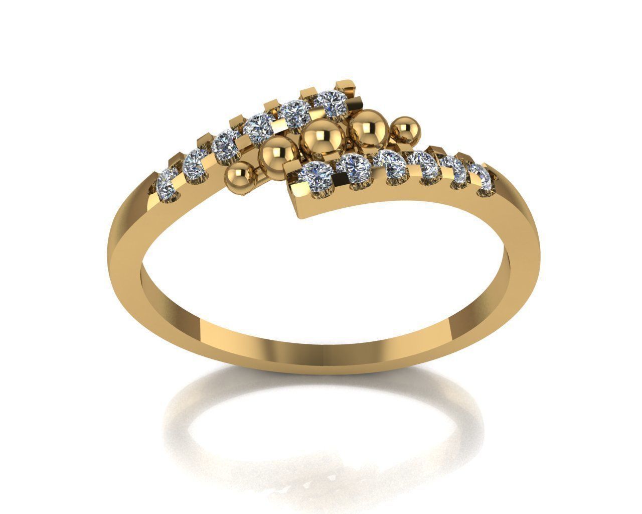 Women Ring  3D print model_3