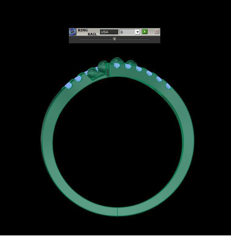 Women Ring  3D print model_9