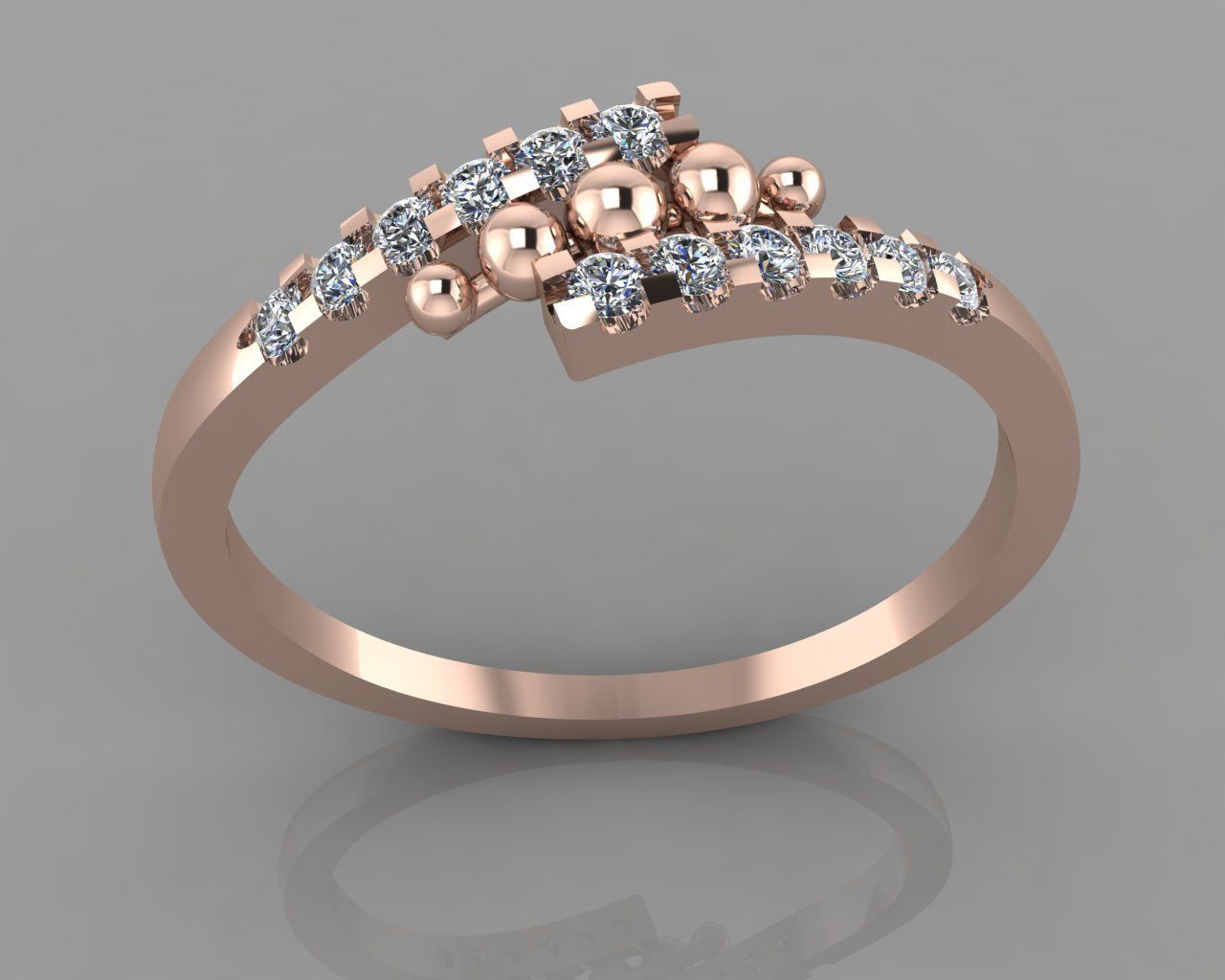 Women Ring  3D print model_14