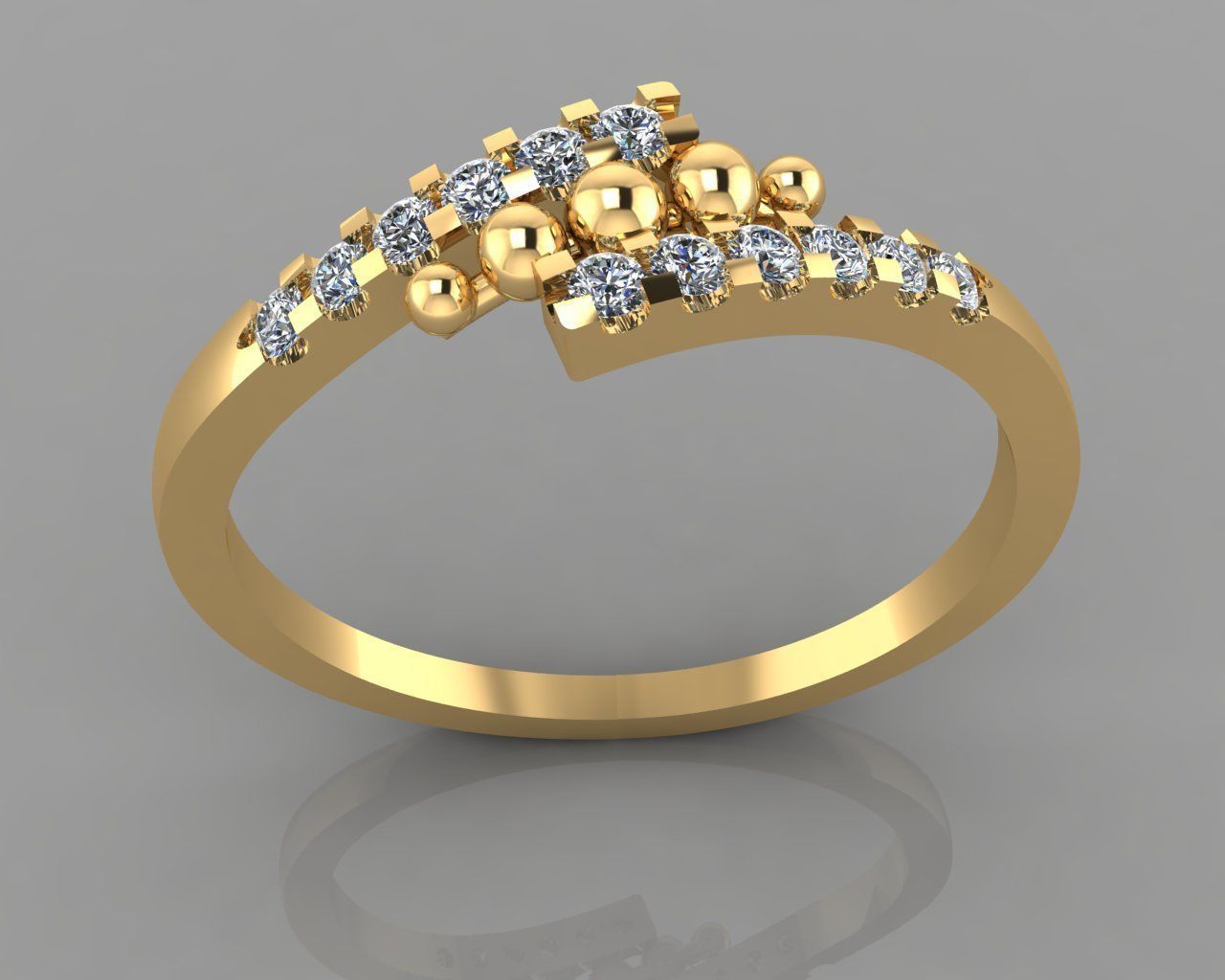 Women Ring  3D print model_13