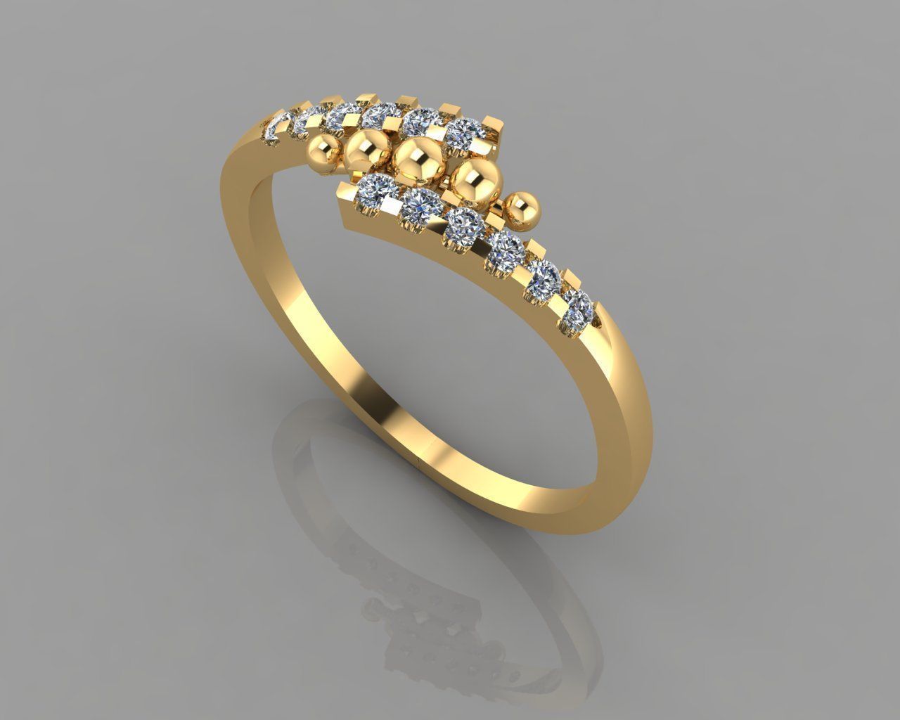 Women Ring  3D print model_11