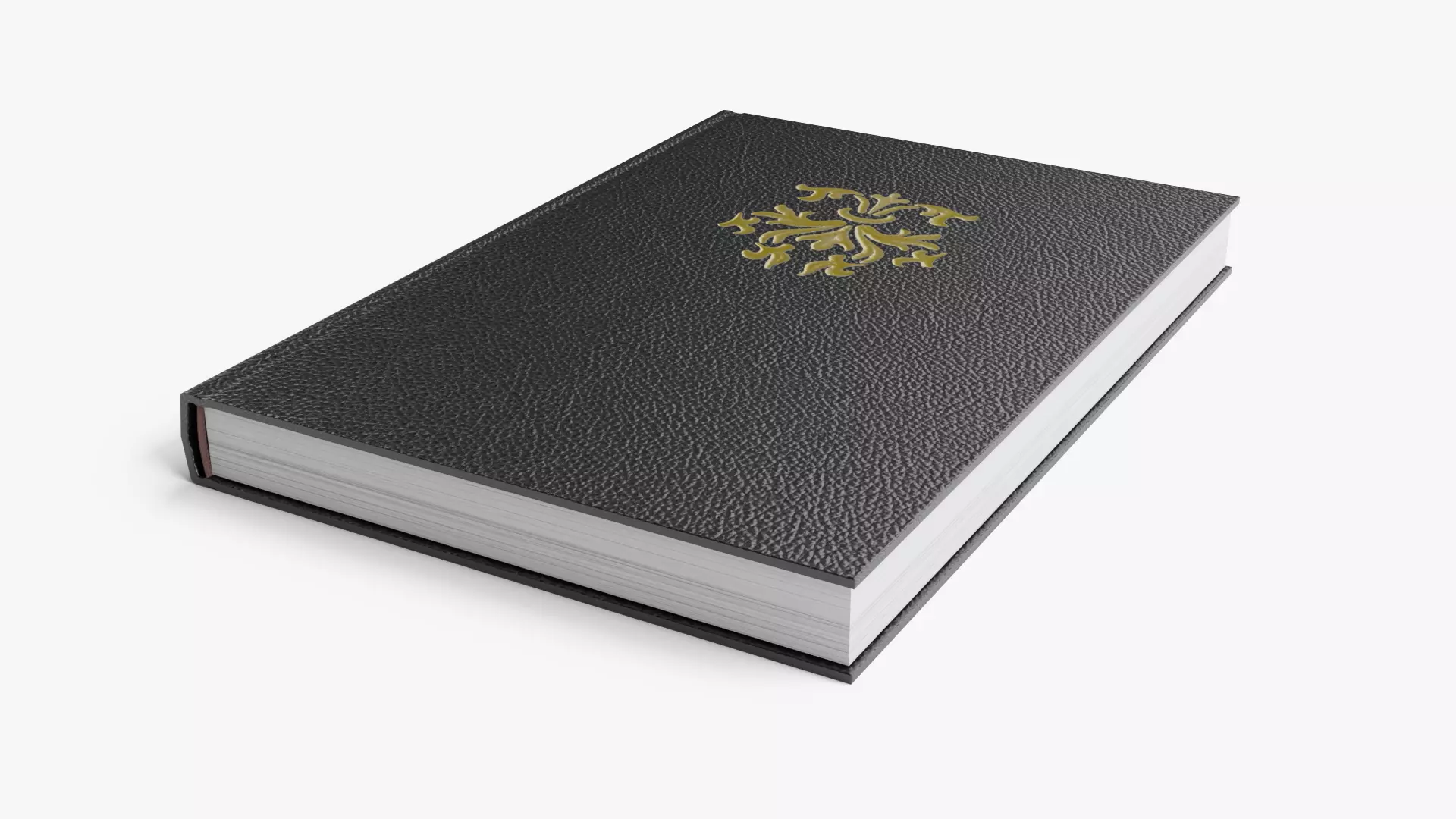 Black Book Low-poly 3D model_0